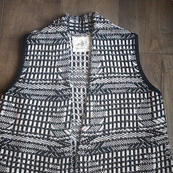 ANGEL OF THE NORTH HAND KNIT COTTON BLEND VEST WOMANS M - Picture 2 of 8
